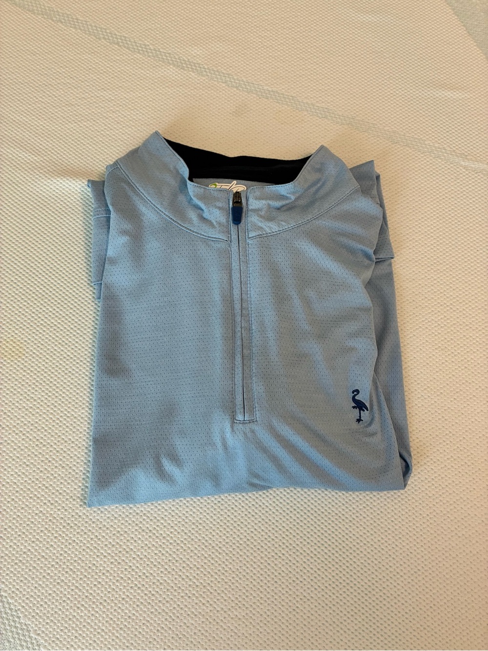 Tailorbyrd Light Blue Quarter-Zip Kids Performance Pullover